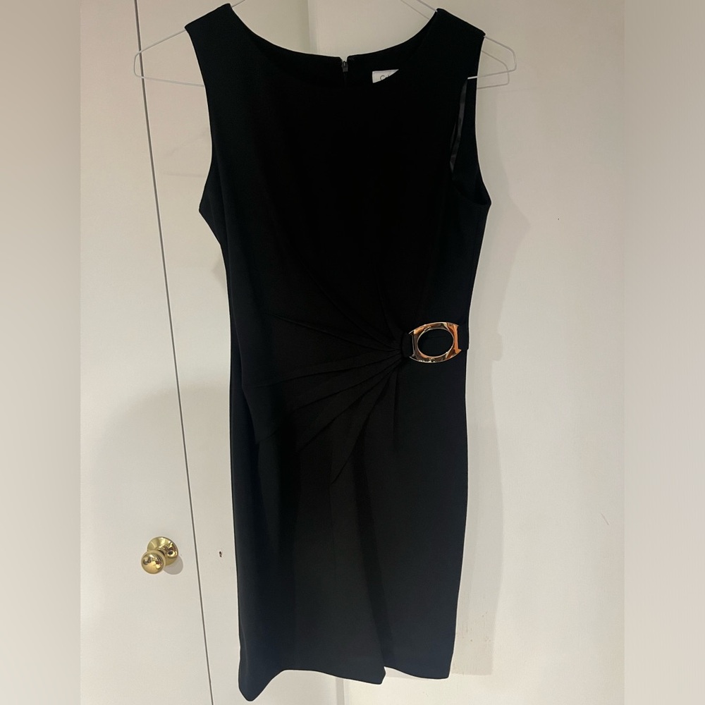 Calvin Klein Black Dress With Buckle